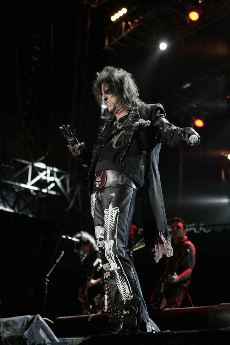 Alice Cooper performing live on stage at Rock2Wgtn in Wellington
